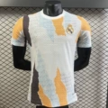 25-26 Yellow and White Real Madrid Training Jersey