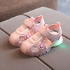 Boys sandals summer small and medium-sized children's shoes 2023 new summer Princess little boy luminous light shoes wholesale