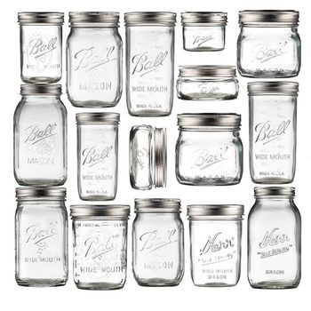 American glass mason jar glass sealed jar bucket grass bottle tea jar storage jar snack Jam bottle jar breakfast cup