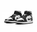Leather AJ1 Mid Black White Panda