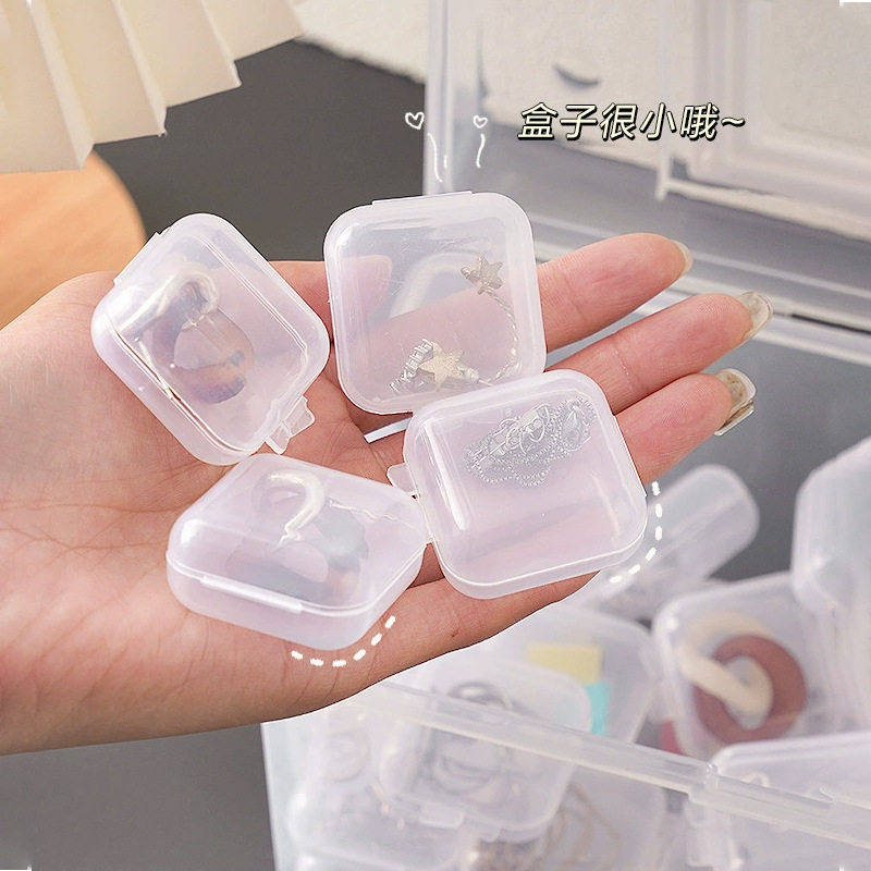 Anti-Oxidation Transparent Plastic Storage Box, Portable Large-Capacity Dust-Proof Jewelry Box, Necklace and Earrings Box, Organizing Jewelry Box
