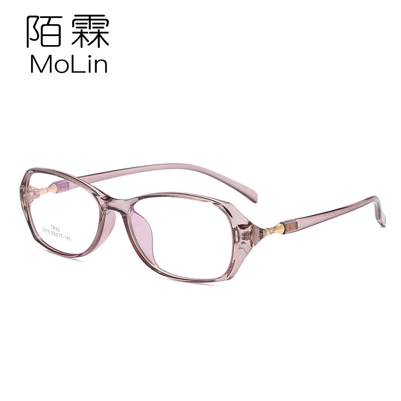 New personalized TR90 ladies optical frame can be equipped with short-range glasses fashion Anti-blue light flat mirror wholesale 8378