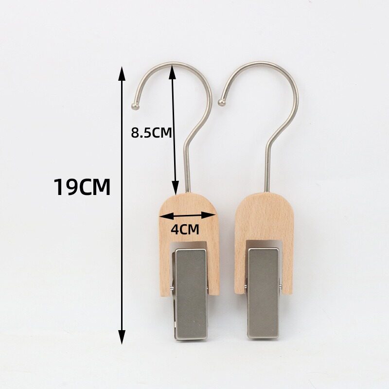 無塗装ブナ材シングルクリップ