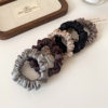 Korean Style High-End Satin Small Intestine Hair Band, High Elasticity and Durable Rubber Band That Does Not Hurt Hair, Hair Rope, Ball Head Hair Accessory for Women