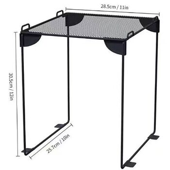 Cross-Border Foldable Storage Cabinet Storage Rack Metal Iron Mesh Organizer Kitchen School Dormitory Storage Rack