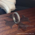 Silver white diamond ring