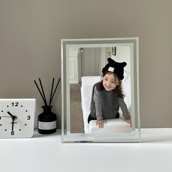 Crystal A4 Glass Photo Frame Wholesale Display Frame 56 Inch 78inch 10inch Wedding Photo A5 Ornament Home Photo Frame