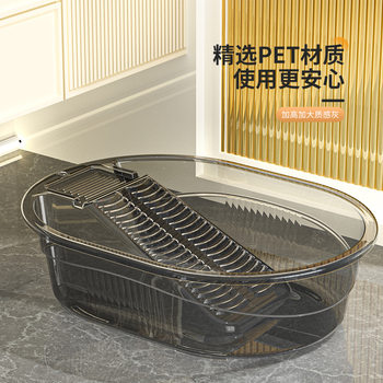 Large Household Laundry Basin with Ample Space for Washing Large Items, Suitable for Washing Heavy-Duty Clothes, Labor-Saving, and Suitable for Washboards