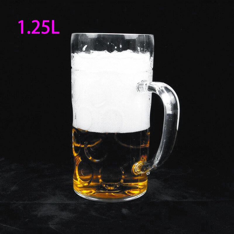 Acrylic Plastic Large-Capacity Draft Beer Cup Commercial Bar Ktv Beer Cup with Handle Tie Pot Beverage Hero Cup