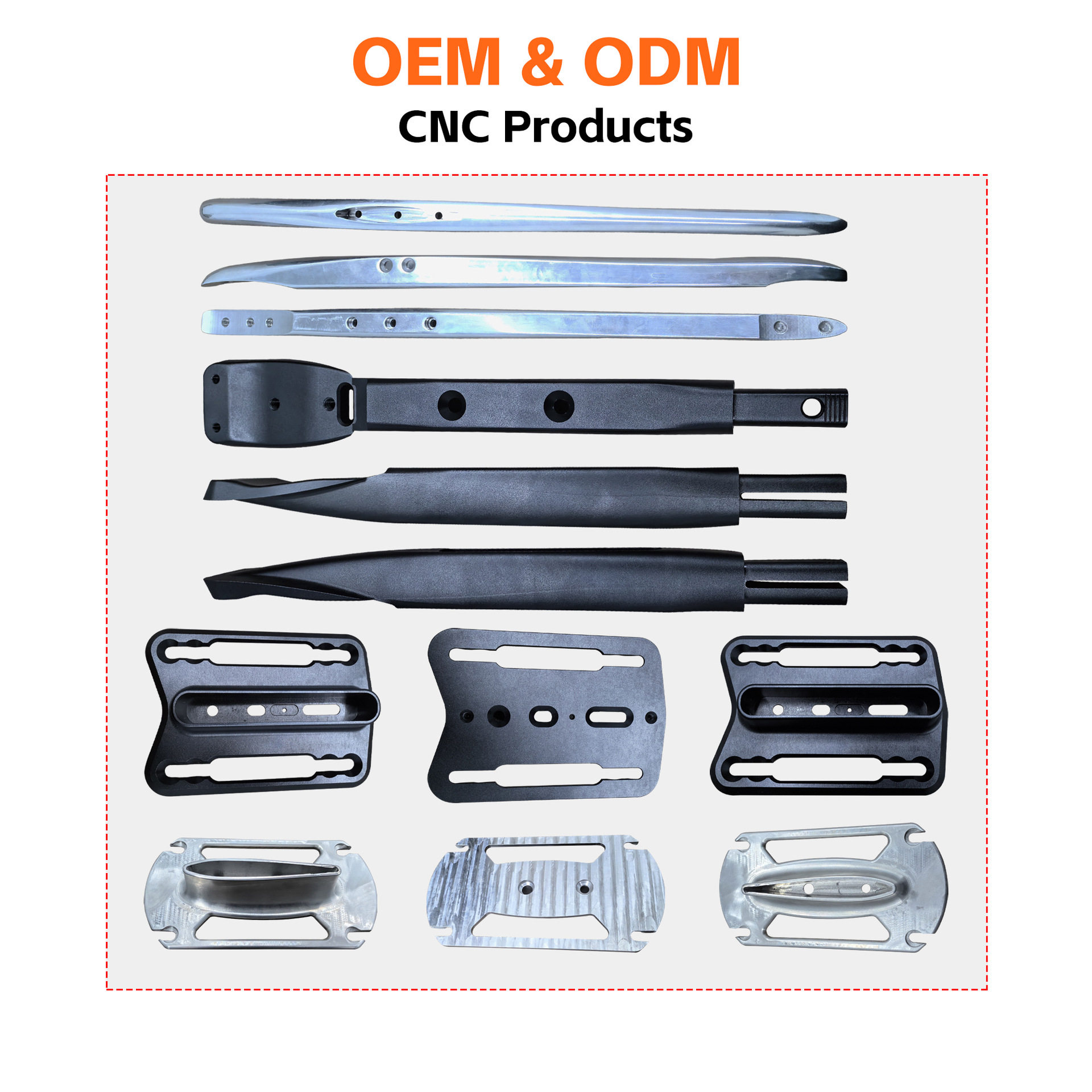 Oem Custom Cnc Surfing Hydrofoil Accessories Aluminum Alloy T6061 T6063 Fuselage Base Column Aluminum Accessories