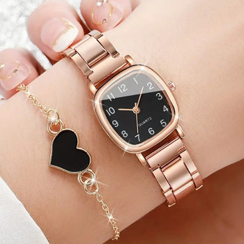 2025 New Starry Sky Rhinestone Fashion Watch Women's Small Dial Small Fragrance Style Full Diamond Chain Oval Bracelet Watch