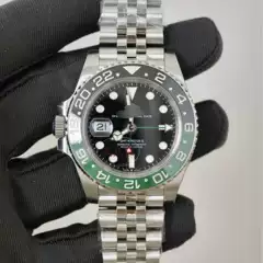 Vs Factory Greenwich Wholesale 3235 Movement Men's Watch with Coke and Sprite Bezel, Business Steel Strap, Fully Automatic Mechanical