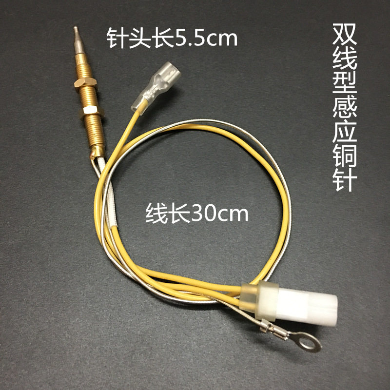 Gas stove accessories single and double wire induction needle thermocouple stove solenoid valve induction flameout protection device
