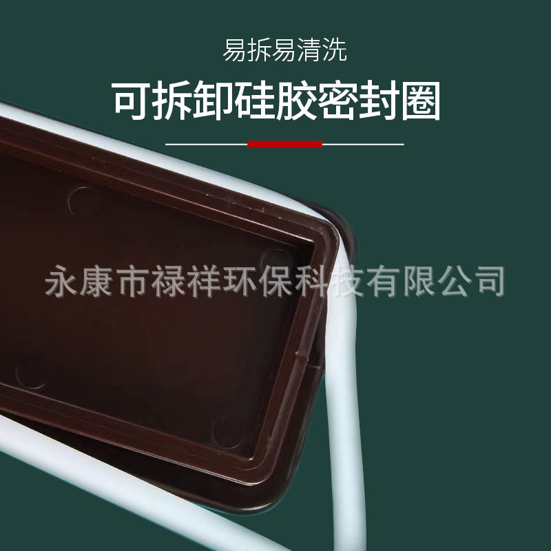 Plastic Square Fruit Powder Box Coffee Bean Sealed Jar Milk Tea Shop Transparent Transparent Food Storage Jar Grains