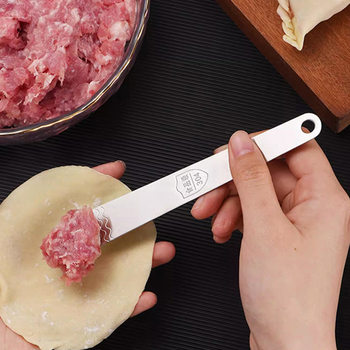 Wholesale Dumpling-Making Wonton Stuffing Spoon Household Stainless Steel Stuffing Spatula for Making Buns Wonton Stuffing Spoon Kitchen Tools