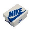 Small box-NK white and blue; just small shoe box, does not contain small shoes