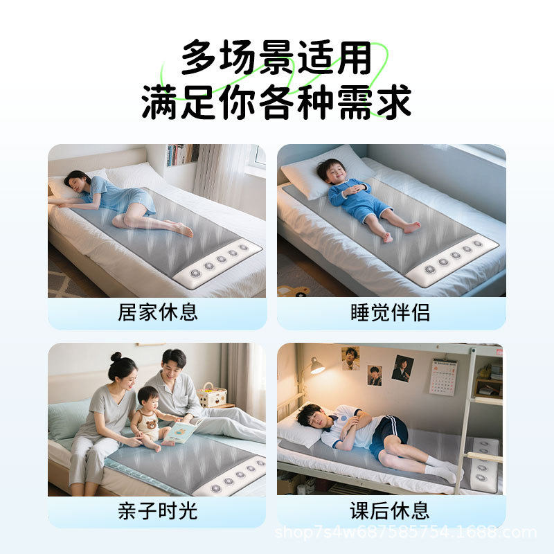 Customized Mat Adult Ventilated Mattress with Fan Breathable Ice Silk Mat Summer Mat Cross-Border