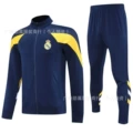 Real madrid long sleeve jacket set - navy blue
