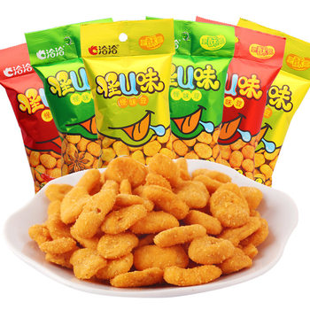 Qiaqia broad bean strange flavor bean 60g bag is precisely spiced crab roe multi-flavor snack snack nut fried goods bag