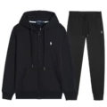 Black suit-white label