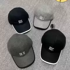 Autumn and Winter Embroidered Letter Baseball Cap for Men and Women, Korean Style Casual Versatile Duckbill Cap, Plain Internet Celebrity Cold Hat Wholesale
