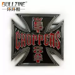 Bullzine- Zinc Alloy Cross-Shaped Western Cowboy Belt Buckle Fp-01624-1 Casual Fashion Belt Buckle
