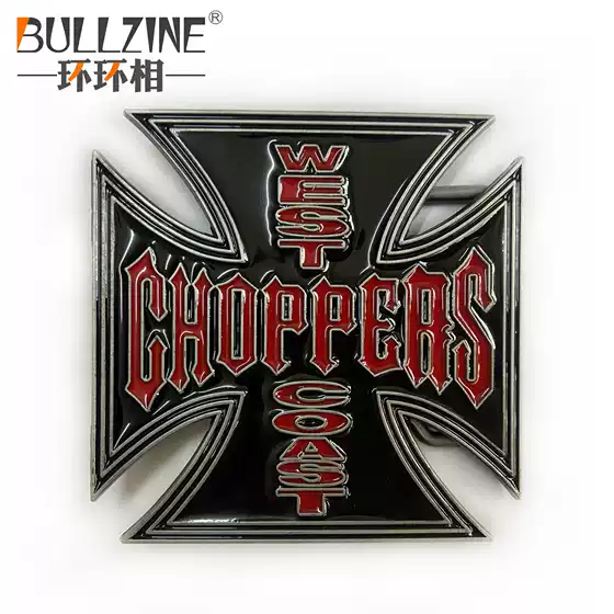 Bullzine- Zinc Alloy Cross-Shaped Western Cowboy Belt Buckle Fp-01624-1 Casual Fashion Belt Buckle