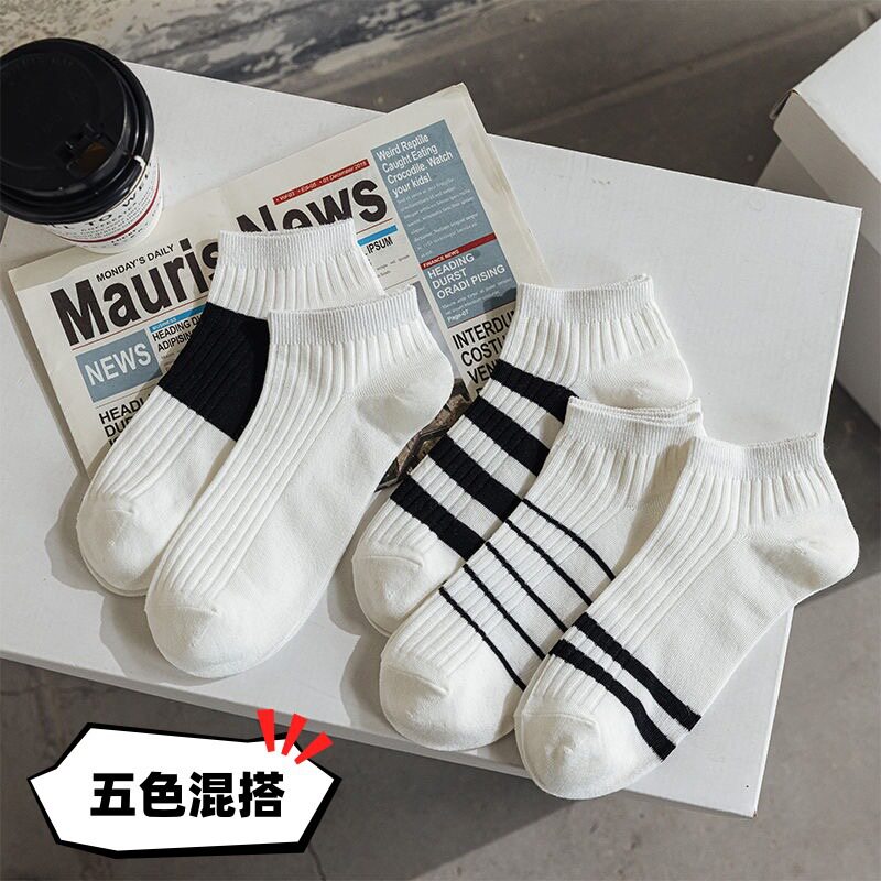 吸汗袜子女短袜防滑百搭春夏学生袜子可爱日系卡通浅口短筒袜子