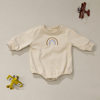 Spring and Autumn New Children's Clothes Newborn Clothes Class a One-piece Clothes Long-sleeved Rainbow Hassel Climbing Clothes Home Clothes
