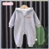 Baby Jumpsuit Spring and Autumn Outfit Baby Romper Newborn Minnie Velvet One-Piece Clothing Pajamas Autumn Long-Sleeved