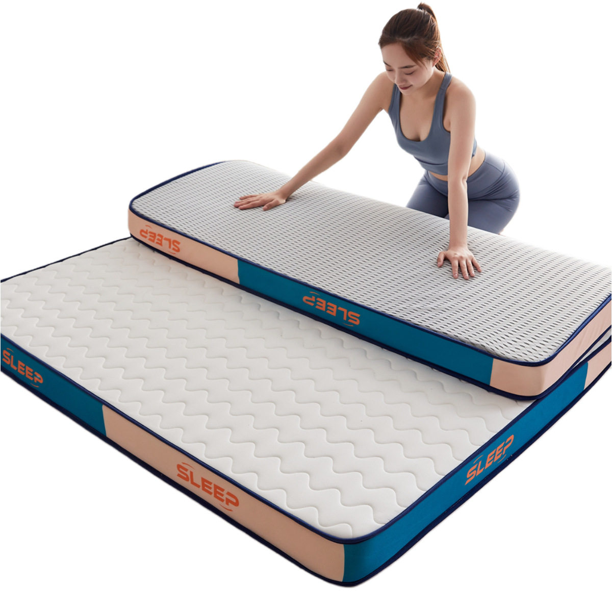 Class a Latex Memory Mattress 1.5m X2 Mattress 90X190 Bedding Bottom 90× 2m Dormitory 1.2m Breathable