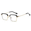 Men's Korean Style Presbyopic Glasses Anti-blue Light Auto-zoom Ultra-light High-definition Glasses Fashionable Eyebrows Half-frame Myopia Glasses