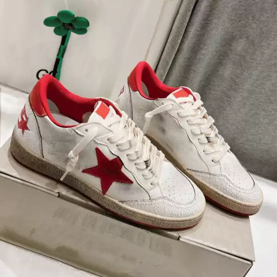Couple's Star Small Dirty Shoes Handmade Old Cowhide Color Matching Round Toe Lace-up Vintage Height Increasing Casual sneaker