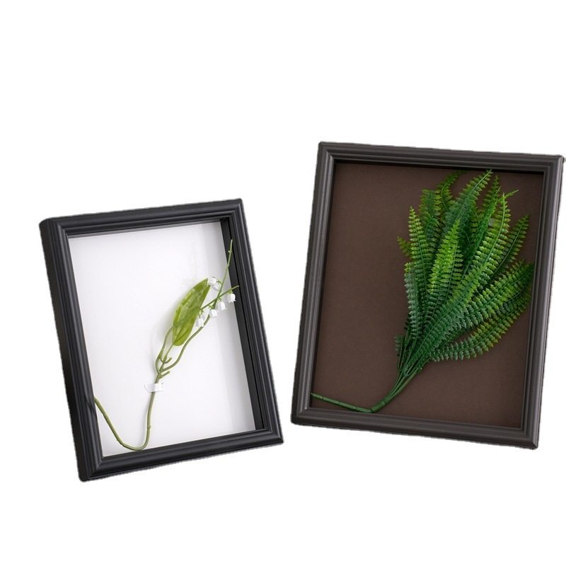 Meifan European Style Baby Inkpad Photo Frame DIY Stereo Handmade Picture Frame MDF Wooden Hollow Wall Frame Butterfly Specimen Frame