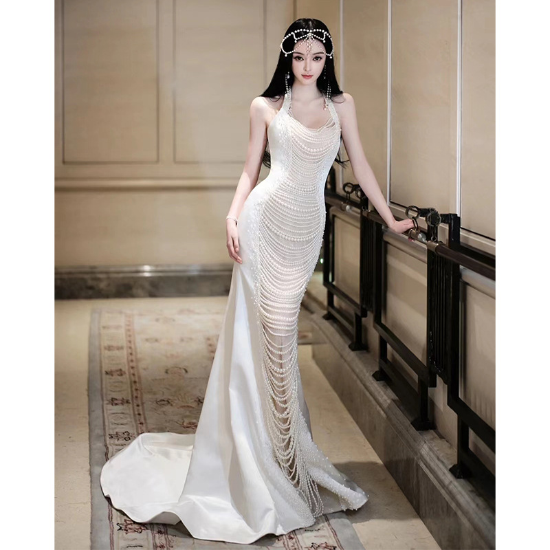 (Mới) Mã K6385 Giá 3960K: Váy Đầm Liền Thân Dự Tiệc Nữ Mityor Hàng Mùa Xuân Thu Đông Kiểu Đuôi Cá Thời Trang Nữ Chất Liệu G06 Sản Phẩm Mới, (Miễn Phí Vận Chuyển Toàn Quốc).
