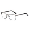Men's New Business Pc Photochromic Glasses Square Steel Frame Myopia Glasses Anti-Blue Light Full-Frame Glasses Photochromic Glasses
