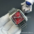 White steel ice red plate