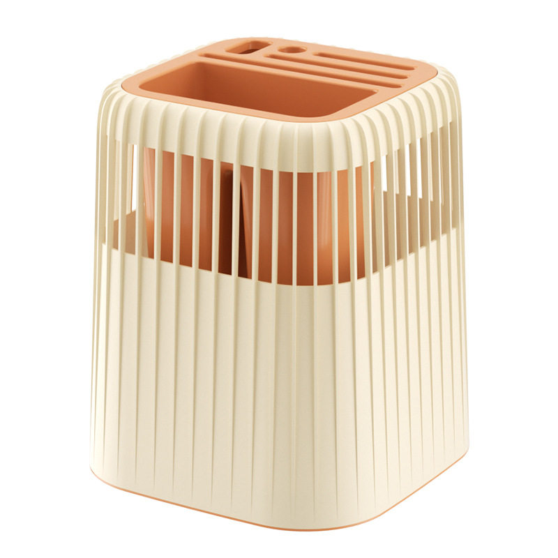 Multifunctional Rotating Knife Rack Table Top Split Drying Rack Household Kitchen Rack Kitchenware Storage Box Chopsticks Tube