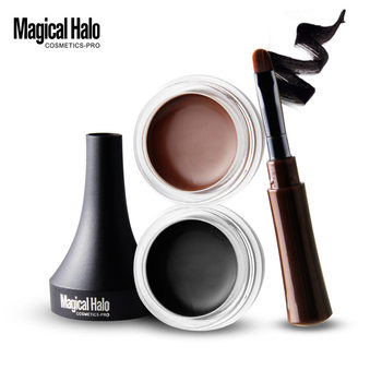 Magical Halo Waterproof Long-Lasting Eyeliner Not Easy to Smudge Stereo Eyeliner Dyed Eyebrow Cream Makeup Factory Direct Sale