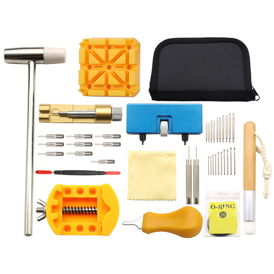Watch Repair Tool Watch Repair 41-Piece Set Disassembly and Adjustment Strap Open Watch Back Cover Change Battery Two-Claw Watch Open