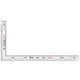 Hongpai Stainless Steel Angle Ruler Wholesale Double-sided Thickened 90-degree Right Angle Turning Ruler Multifunctional L-shaped Angle Ruler for Woodworking