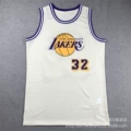 Lakers No. 32 retro Milky White