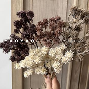 Bundle of wild thorn ball chestnut fruit autumn fruit flower arrangement matching material dried fruit flower art home photography props decoration