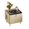 Smart Bedside Table Modern Simple Solid Wood Light Luxury High-end Wireless Charging Multifunctional Bedroom Storage Bedside Cabinet