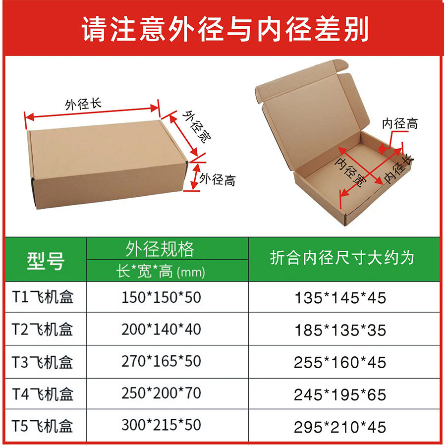 Factory in stock direct sales 1-12 express carton packaging aircraft box custom packaging box moving box