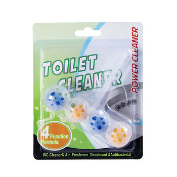Hanging Toilet Cleaning Ball 4 Balls Blue Bubble Cleaner Toilet Cleaning Artifact Bathroom Fragrance Deodorant