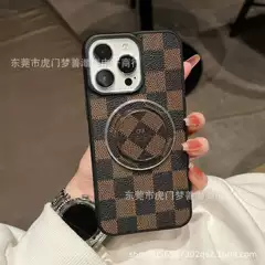 Trendy Crossbody Magnetic Full-Coverage Case with Stand for iPhone 16 Pro, Deluxe Style for 15/14 Pro Max