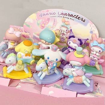 Sanrio Heart Trojan Horse Series Blind Box Kurome Cinnamon Dog Pacha Dog Figure Desktop Ornament Gift Doll