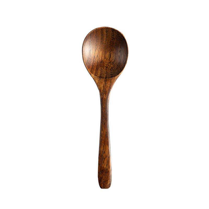 Wooden Spoon for Eating, Noodle Spoon, Snail Noodle Spoon, Wooden Soup Spoon, Custom Dessert Rice Spoon with Long Handle