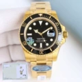 Gold shell black surface